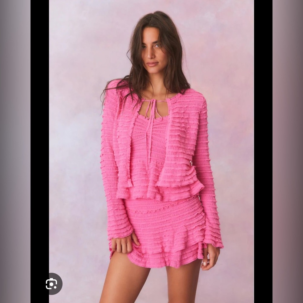 Loveshackfancy Celosia Cardigan, Size Small, NWT